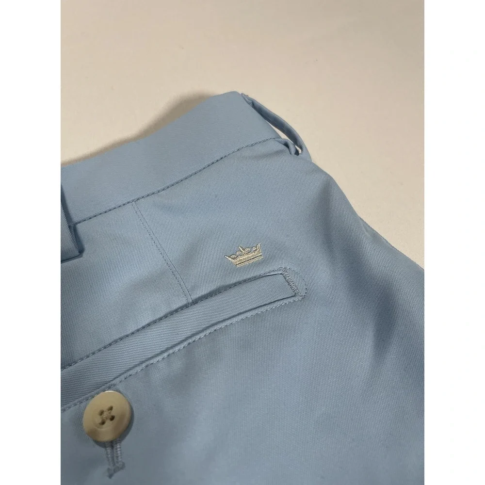 Peter Millar Salem shorts Men's 42 Performance Chino Golf Light Blue Wicking - Picture 7 of 11